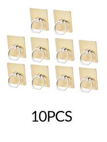 2/10pcs Customized Finger Ring Phone Grip Stand, Creative Rotating Phone Holder, Personalized Team/Couple Gift, Fun Present For Family And Friends