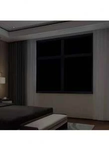 1 Roll Of Black Window Privacy Film,100% UV Protection Blackout Window Film, Protection From Prying Eyes Privacy Window Film, Suitable For Indoor, Home, Office, Kitchen Window Film