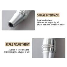 Professional Microneedling Pen Electric Derma Pen With 5pcs 12 Needles And 5pcs Round Nano Replacement Needles Cartridges Beauty Skin Care Tool