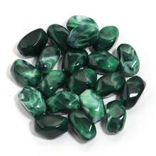 Gói 20 hạt mây hai màu Acrylic 21x12mm, vòng tay sang trọng tối giản, phụ kiện làm đồ trang sức tự làm - Hạt mây - Xem 20