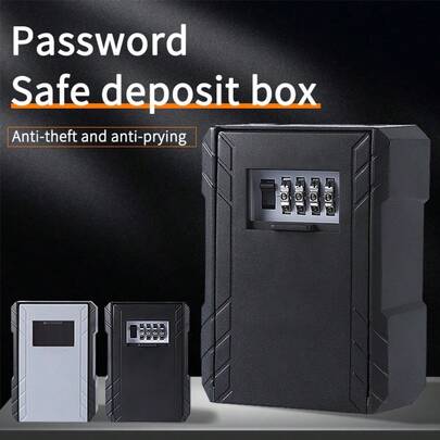 King of Cars Ett stort och förtjockat lösenordsskåp och nyckelfack är modernt, enkelt och elegant. Det kan användas för att förvara pengar, smycken, prydnadsföremål och värdefulla föremål. Det förtjockade materialet gör det mer hållbart och lösenordsöppningen är enklare.