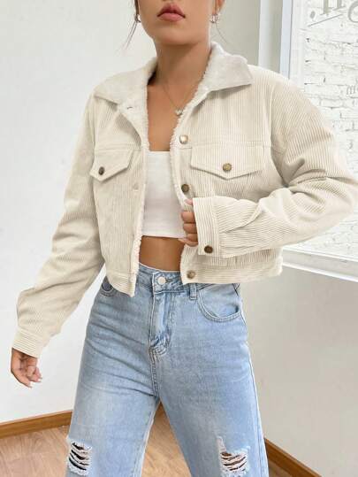 Chaqueta de lana con cuello elegante y casual para mujer, chaqueta de camisa de lana de unicolor para mujer, adecuada para salidas diarias, ir al trabajo, fiestas de cumpleaños, volver al colegio, fiestas, viajes, aeropuerto