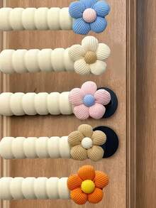 4-1 Pc Light Color Floral Door Handle Protector, Quiet Anti-Collision Door Guard, Static Electric Door Handle Protector To Prevent Damage To Walls And Door Locks, Suitable For Bathroom, Outdoor, Bedroom, Door Handles