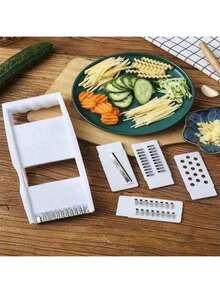 1 Vegetable Onion Chopper, Multifunctional Cutting Machine, Ingredient Processing Tool, Onion Chopper With Drain Basket, Carrot Garlic Chopper With Container, Kitchen Tools, Kitchen Accessories, Suitable For Home/Restaurant To Quickl