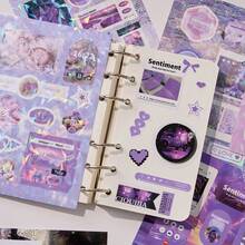 1 pezzo Libro di adesivi in stile minimalista, adesivi sagomati estetici Ins per scrapbooking, decorazione di custodie per telefono, forniture per artigianato