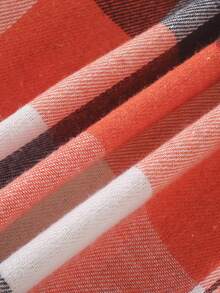 Young Boy Plaid Print Long Sleeve Single-Breasted Casual Shirt, Autumn