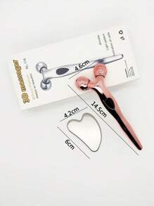 Zestaw wałków 3D do twarzy i gua sha ze stali nierdzewnej, narzędzie do modelowania twarzy, metalowa pielęgnacja skóry, masażer, zestaw prezentowy dla mamy, zestaw do pielęgnacji skóry redukujący obrzęki i zaczerwienienia, prezent dla mężczyzn i kobiet, uroda, produkty do pielęgnacji skóry, spa, pielęgnacja, narzędzia do pielęgnacji skóry, pielęgnacja twarzy, akcesoria kosmetyczne, masaż, narzędzie do masażu twarzy, wałek do twarzy