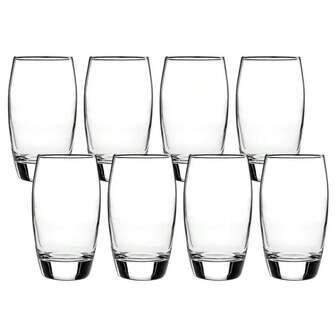 Ellendale Drinking Glasses, 16 Ounces, Set Of 8