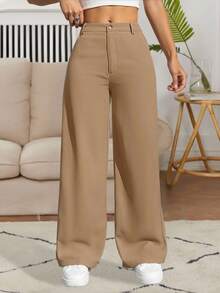 Women Pants - Brown - View 4