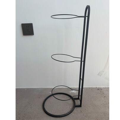 Heavy Duty Metal Basketball Rack For Indoor Use, Multi-Function Round-Base Thickened Support, Floor-Standing Storage Organizer For Basketballs And Accessories, Steel Construction, Space-Saving Gym And Home Organization Solution, Stable Base, Easy Assembly, Modern Design System For Convenient Display And Access