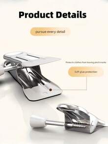 Pants Clip Hangers, Stainless Steel Skirt Clips, Wrinkle-Free Non-Slip Clothes Drying Rack Accessories - Multicolor - View 4
