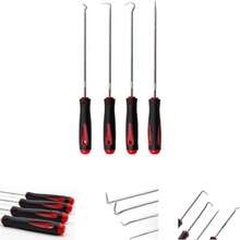 4pcs/8pcs Multi-Purpose Automotive Seal Hook Set, Mini Seal Puller Long Hook Pry Bar, O-Ring Seal Removal Tool Kit, Manual Tools For Car Repair, Bicycle, Motorcycle