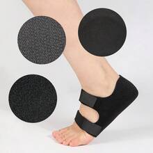 1 Pair Soft Heel Protector Pads, Foot Protection Accessory To Reduce Pressure, Sturdy Hook And Loop Heel Sleeve, Arch Support For Comfortable Heel Protection, Non-Slip Half Insole - Black - View 5