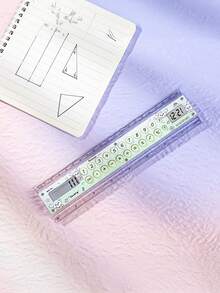 1pc Dopamine Ruler Calculator, Can Measure Size And Tell Time, 8-Digit Display, ABS Material, Cartoon Pattern, Suitable For School, Exam, Home, Back To School, Classroom Gift, Student Ruler Calculator - Single Piece - View 16