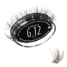 Lashify Gemini 12mm Gossamer Lashes In Black, Easy DIY False Lashes For A Voluminous, Wispy And Playful Look - Cô gái tinh nghịch - Xem 1