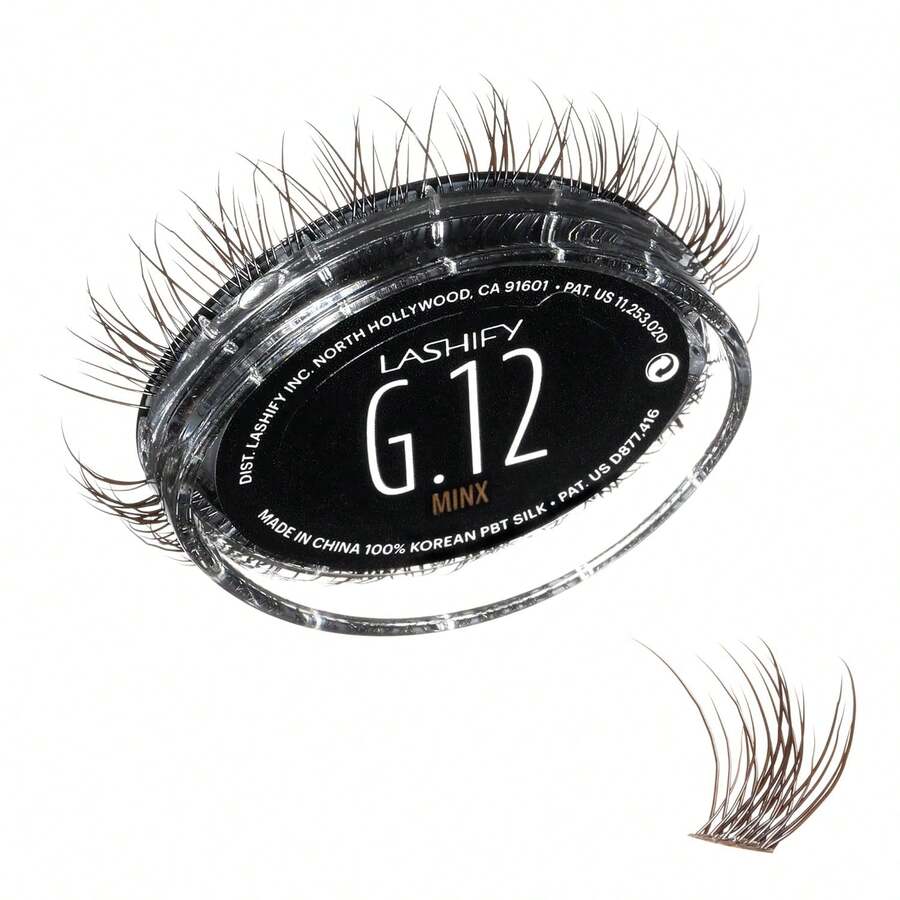 Lashify Gemini 12mm Gossamer Lashes In Black, Easy DIY False Lashes For A Voluminous, Wispy And Playful Look - Minx - View 1