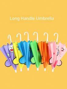 1 Stück süßer Cartoon Regenschirm, faltbarer Regenschirm, Tanzrequisiten Regenschirm, geeignet für Strand, Camping, Outdoor Sonnenschutz, leicht zu tragen