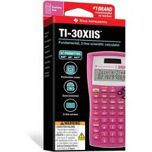 Texas Instruments TI-30XIIS Scientific Calculator, Black With Blue Accents