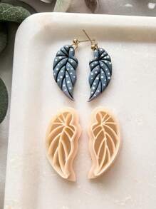 1/2/10件装波西米亚热带树叶粘土切割器，用于珠宝制作，夏季耳环粘土工具，海滩度假树叶吊坠粘土切割器，用于DIY吊坠、项链、手链 - Clay Cutter - 查看 12