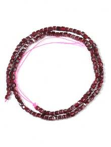 3*3mm Piedras preciosas naturales con forma de cubos de azúcar, cristales curativos sueltos, rocas con agujero perforado para hacer pulseras, joyería y manualidades