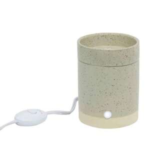 Electric Speckled Gray Ceramic Oil Warmer, Single Pack