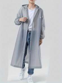 Thickened Adult Disposable Raincoat, Windproof And Waterproof EVA Thickened Full Body All In One Raincoat, Outdoor Cycling, Portable Raincoat,Reusable Hooded Raincoats, EVA Rain Ponchos Lightweight Rain Coat Waterproof Rain Gear, Men's And Women's Outdoor Clothing For School,Office,Household,Travel, Back To School Supplies Umbrella For Women Umbrella Rainproof Windproof