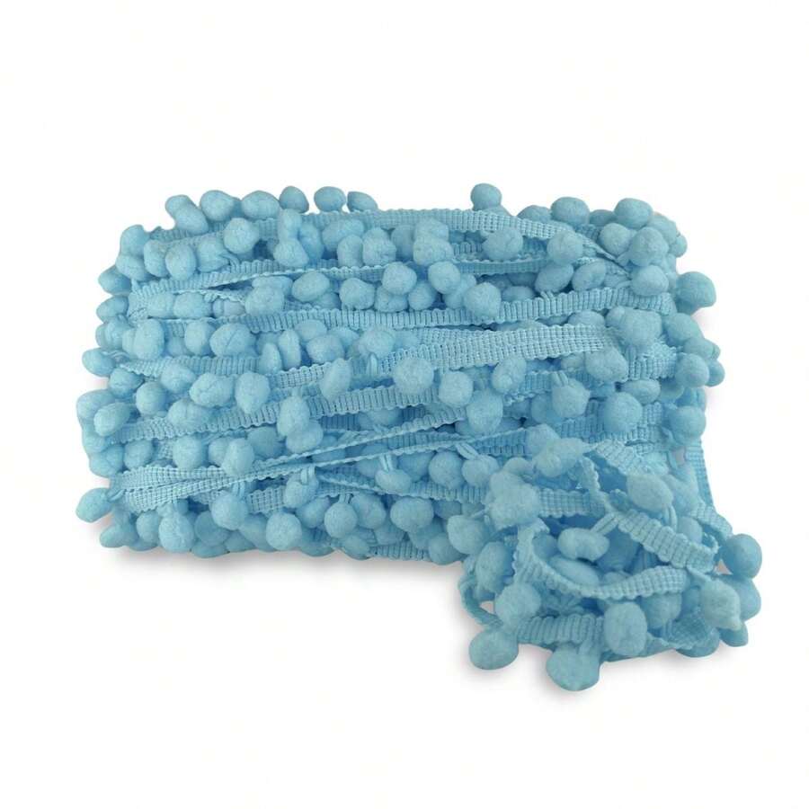 10 Meters Grelot Pom Pom Polyester Ribbon Ball 30mm Crafts - 182 - 查看 1