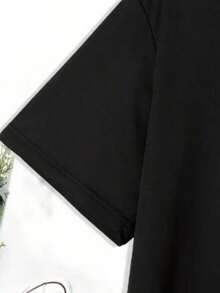 Kit Of 2 Men's Oversized Tank Tops Gym 100% Cotton Premium Streetwear - Black - View 5