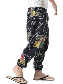 Mens Womens Harem Pants Loose Fit Boho Yoga Hippie  Drop Crotch Trousers-20256688 - phong cách 2 - Xem 11