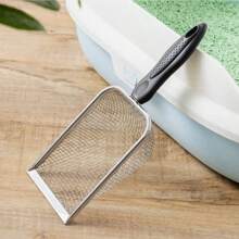 Stainless Steel Cat Litter Shovel Small Hole Bentonite Mineral Sand Rutin Chicken Shovel Filter Shovel Pet Supplies