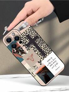 Fashionable, Popular, Personalized, Western Religious Pattern Design Theme Luxury Shockproof Aesthetic Cute Phone Case,Lens Protrusion Protection , Compatible With For IPhone 16/16Plus/16Pro/16ProMax, 15,14, 13, 12, 11 Series And Compatible With For Galaxy S/A Series,Gift For Easter Day, Christmas Halloween Decoration/Gift For Birthday, Girlfriend, Boyfriend, Friend Or Yourself. - 黑色 - 查看 4
