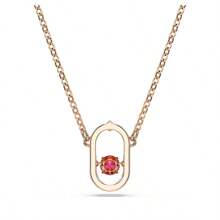 SWAROVSKI UNA Red Beating Heart Romantic Necklace, Gift For Girlfriend, Birthday, Christmas, Valentine's Day - Rose Gold - View 2