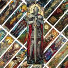 30pcs Colorful Painted Glass Style Tarot Card Bookmarks, Minimalist & Artistic Design To Mark Pages, Decorate Books, Collect Memories, Elegant Gifts Suitable For Birthday, Graduation, Holidays Room Decor Home Decor Ornaments Home Miniature Things