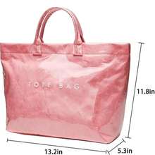 Stylish PVC Tote Purse For Women - Classy  Handbag, Elevate Your Outfit With This Fashion Bag - 珊瑚粉 - 查看 3