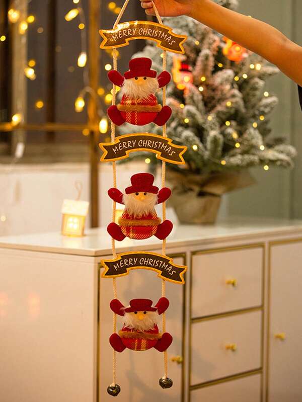 1 Stück Weihnachtsdekoration, Schneemänner, ältere Menschen, Rentiere, Türhängende Ornamente, Fensterdekorationen, Innenraum Dekoration, Hängende Ornamente, Weihnachtliche Winterraum Dekoration