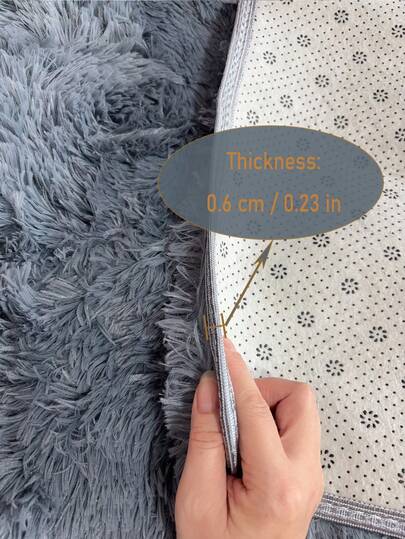 Moderne Indoor Zachte Vloerkleed Living Room Bedroom Dorm Polyester Tufted Throw Runner Home ative Plush Fluffy Furry Fur Area Rugs Blauw Grijs Lightweight Comfy Vloer Tapijt view 6