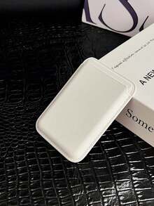 Magnetic Wallet Phone Card Holder, With Magnetic Function, Compatible With IPhone 16/15/14/13/12 Pro/Pro Max/Plus/Mini Series Phone Cases, Women's Wallet, Mini Wallet, Card Holder, Autumn Wallet (The Magnetic Force May Weaken Over Time With Use, We Appreciate Your Understanding) - White - View 4