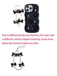 最新款 2025 大波浪马卡龙手机壳带腕带，可爱心形握把，军用级防震保护，相机和屏幕硅胶外壳，兼容三星 Galaxy S25、S24 系列、S23 系列、S22 系列、S21 系列、S20 系列和 Apple 11 系列、12 系列、13 系列、14 系列、15 系列、16 系列防水防摔防刮 - 黑色 - 查看 7