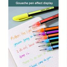 12/18/36/48/60 Sparkling Gel Pen Colored Neutral Pen Ballpoint Pen Hand Account Pen Children's Luminous Sparkling Star Notes Special Color Pen Mini Sparkling Pen Candy Color Marking Pen Set Fluorescent Pen 1 0 Neutral Pen (Random Style And Color)