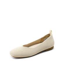 Women's Slip On Square Toe Ballet Arch Support Stylish Casual Comfortable Washable Working Walking Flats Shoes - 杏色 - 查看 1