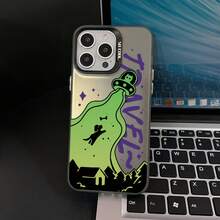 Funda de Teléfono con Graffiti de Nave Espacial Alienígena para iPhone 17/16/15/14/13/12/11/air/Pro/ProMax y  Galaxy S22/S23/S24/S25 Plus Fe Ultra, Patrones Divertidos y Extraños Altamente Populares, Personajes Juguetones y Lindos, Funda de Teléfono de Moda Clásica, Funda de Teléfono Profesional Antigolpes y Antihuellas, Patrones de Anime Clásicos y Populares, Funda de Teléfono para Hombres, Funda de Teléfono para Mujeres, Funda de Teléfono de Anime Apasionada, Gran Opción de Regalo, Cubierta Trasera Esmerilada Antigolpes - 1 - Ver 3