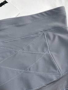 High Waist Slimming Pants For Women, Plus Size, Tummy Control, Postpartum Shapewear - Grey - View 6