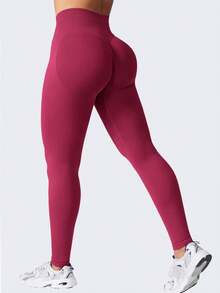 Yefecy Leggings a vita alta con costine senza cuciture - Controllo addominale e sollevamento glutei, adatti per corsa, ciclismo, yoga, pickleball e altri sport, pantaloni attillati casual