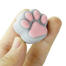 1 PcsSilicone Container For Cat Paw, Silicone Box For Face Cream, Oil Box, Cute Mini Cartoon, Easy To Carry - Brown - View 4