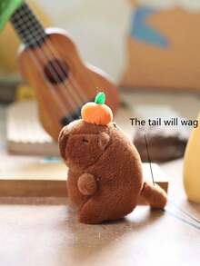 1 mặt dây chuyền hình chú chuột lang nước thổi bong bóng dễ thương kèm móc khóa phụ kiện búp bê - Nhiều màu - Xem 10