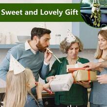 Accesorios colgantes para espejo de coche con estilo bohemio lindo, adorno de ganchillo de plantas artificiales, cesta colgante de plantas para espejo retrovisor, amuleto interior de coche, regalos de Navidad lindos para hombres y mujeres