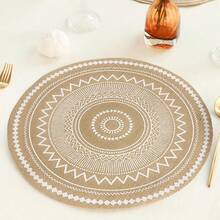 6 Stücke/8 Stücke/10 Stücke hitzebeständige Topflappen, schützen Ihre Tischplatte vor hoher Temperatur, einfach zu tragen für Zuhause, Outdoor-Picknick, Restaurant, Küche, Juteuntersetzer für Hochzeit, Party, Tischdekoration, Küchentextilien, Heimdekoration, Geburtstagsfeier, Partytischware-Schutz, rutschfeste runde Untersetzer