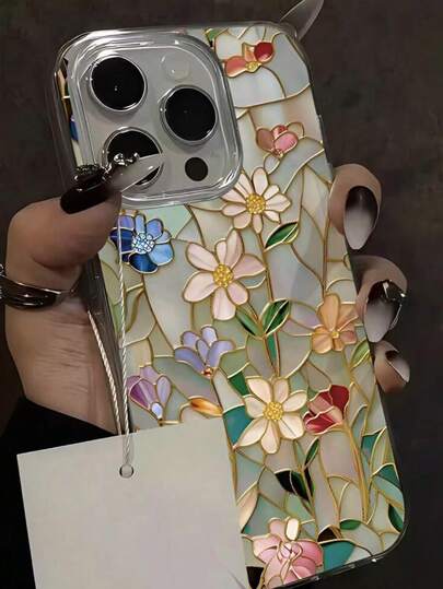 Floral Textured Colorful Painting High-End Minimalist Fashion Phone Case Compatible With IPhone 16 PROMAX/16 PRO/IPhone 15, Painted IPhone 15 Promax, Apple P13, P14 Women, P11 Soft Shell P12 Anti-Drop XS.XR /78P.78GES2, A14/A15 S23U/A50 A12 A32 A52 A72 A51 A21S A13 A14 S22 Ultra S23 A33 A53 S20 FE Phone Case Cover