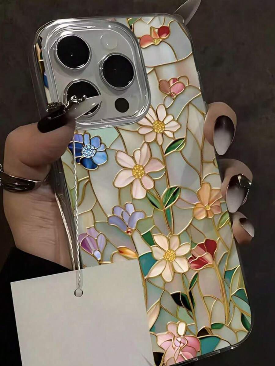 Minimalistische Blumen Elemente Mode Floral Textur Farbiges Gemälde Hochwertige Handyhülle Kompatibel mit iPhone 16 PROMAX/16 PRO/Kompatibel mit iPhone 15, Bemalt Kompatibel mit iPhone 15 Promax, Kompatibel mit Apple P13, P14 Frauen, P11 Soft Shell P12 Stoßfest XS.XR /78P.78GES2, A14/A15 S23U/A50 A12 A32 A52 A72 A51 A21S A13 A14 S22 Ultra S23 A33 A53 S20 FE Handyhülle Frühlings Geburtstags Geschenk