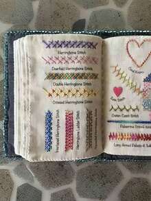 1 pièce Livre pour passionnés de broderie sur lin, guide de broderie avec outils de couture (kit de couture), tutoriel de couture et de broderie, guide de couture pour débutants, crochet, broderie, sac au crochet, sac de couture, tissu de couture, articles de première nécessité, vie domestique, décoration de Noël, Noël, Thanksgiving. - Multicolore - Voir 11